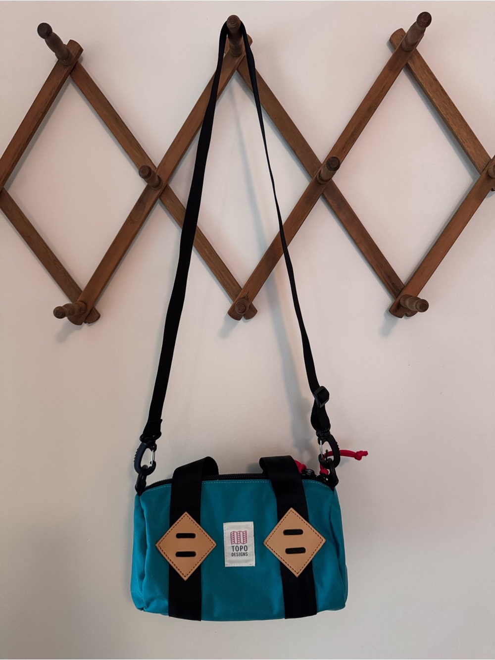 Topo Designs Teal Canvas Mini Duffel Bag - Women’s - Picture 2 of 4